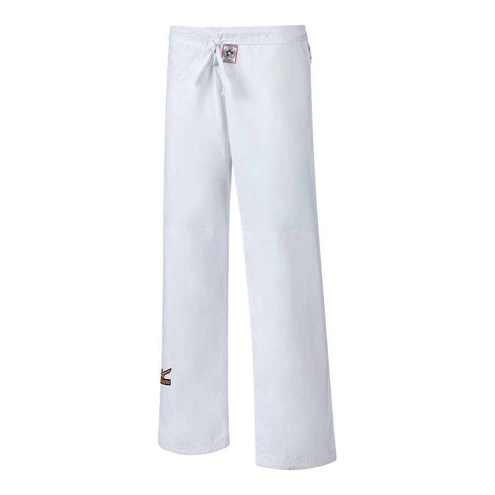 Men's Mizuno Judo White IJF Pants Apparel - PY5A5101